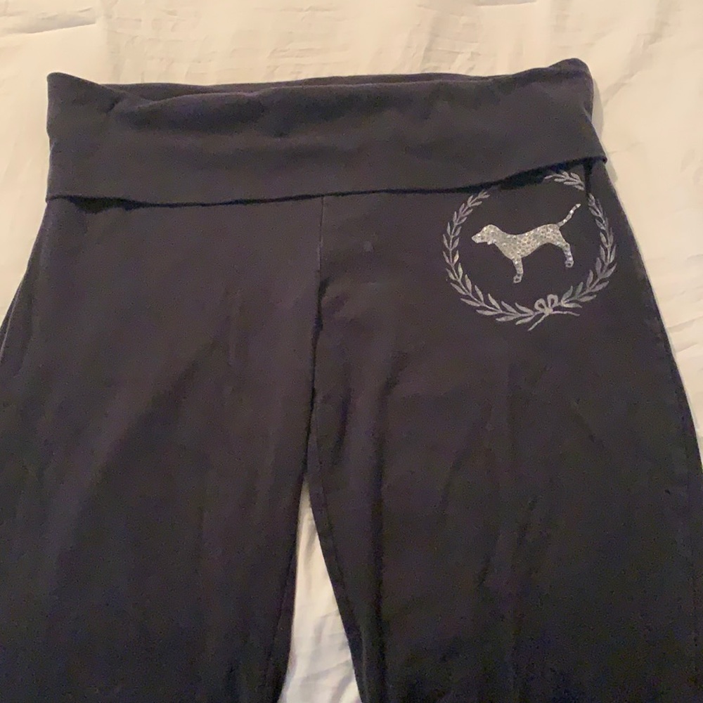 Victoria’s Secret love pink black sweatpants